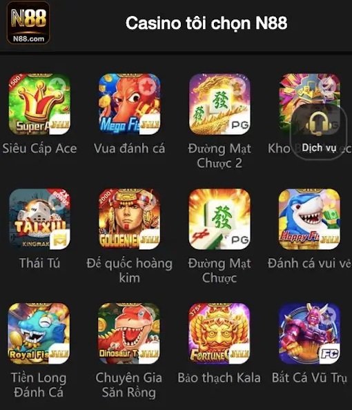 Kho game rất đa dạng cho để người chơi tham gia